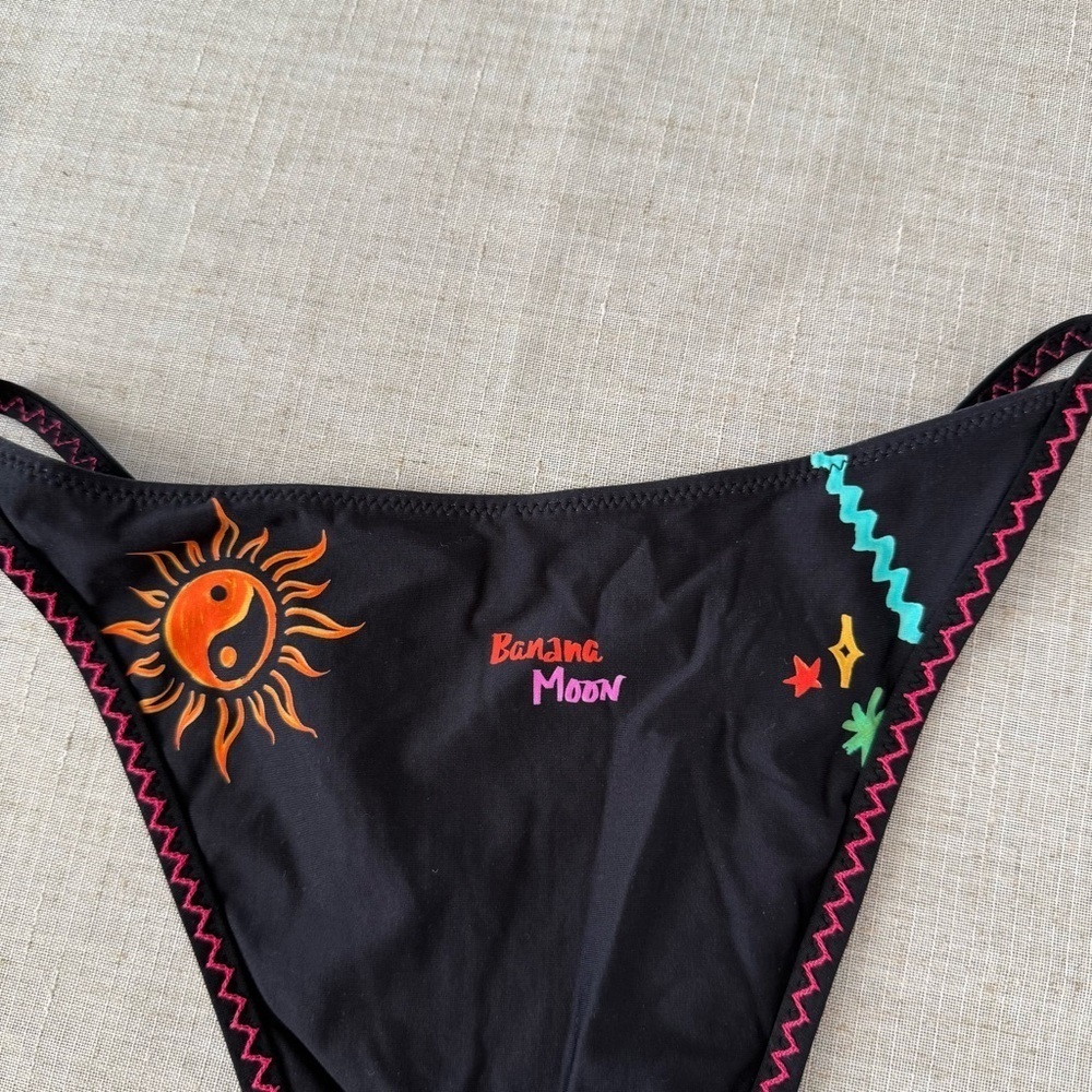Banana Moon Lita Stabilight Black To The Sun And Back Sunwear Swim Bottom - Picture 5 of 6